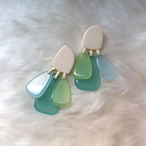 Summer shades resin earrings